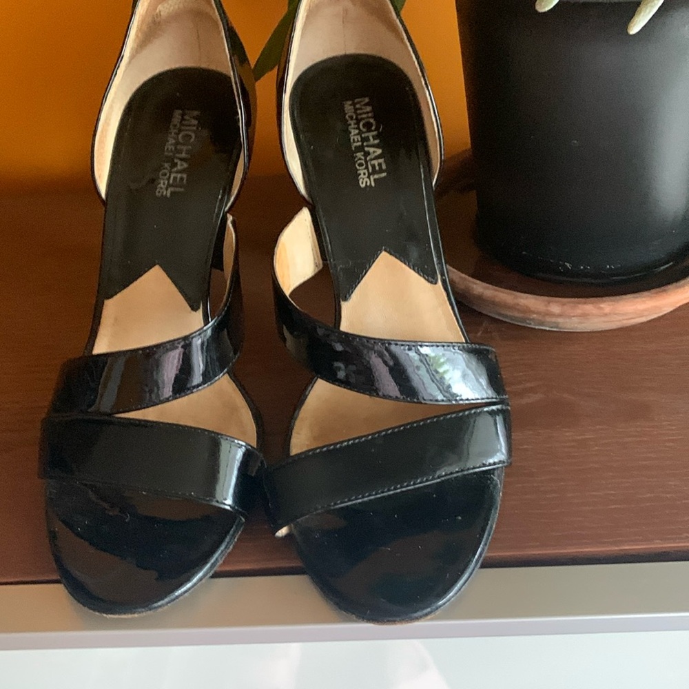 Michael Michael Kors, leather strap sandals, stiletto heels (10 cm)